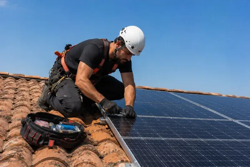 Maintenance et monitoring de panneaux solaires à Gardanne